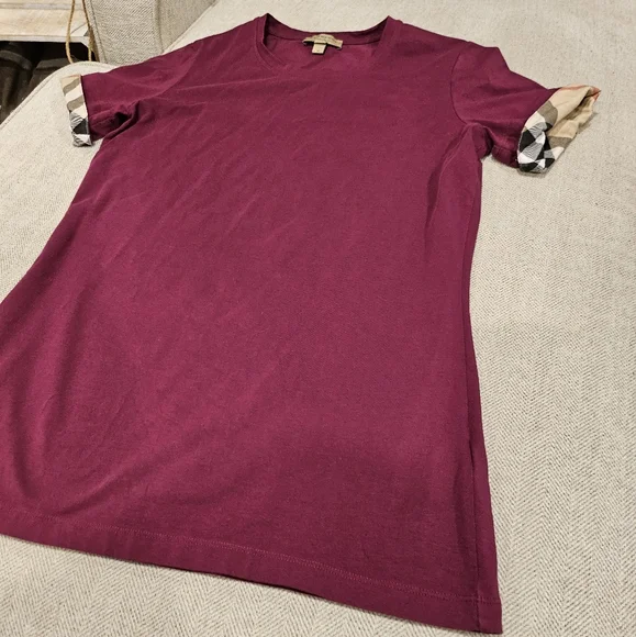 Authentic Burberry short sleeve shirt women's Medium